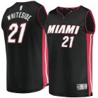 Camiseta Hassan Whiteside 21 Miami Heat Icon Edition Negro Hombre